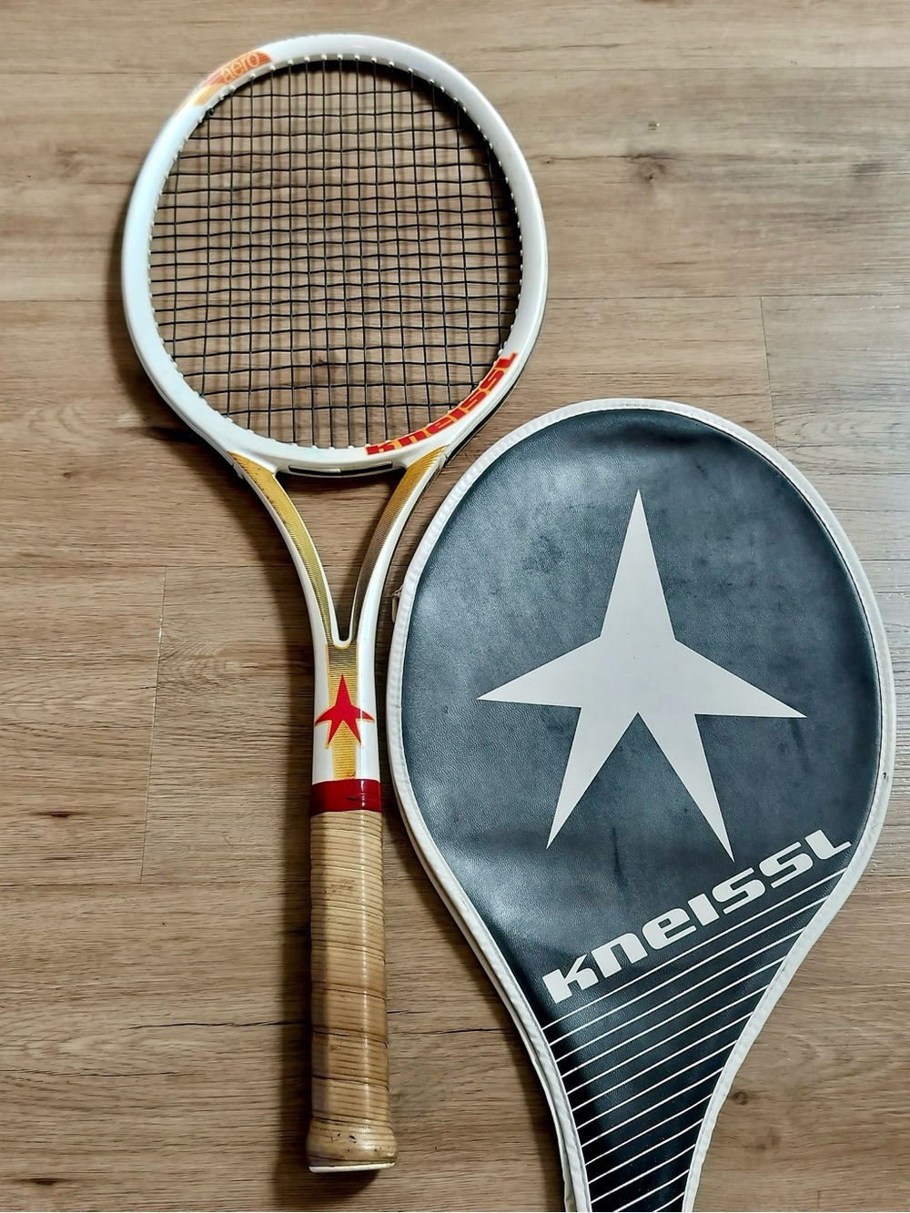 Kneissl White Star Aero Tennis Racquet 4 1/2 L4 Graphite Kevlar Austria Cover